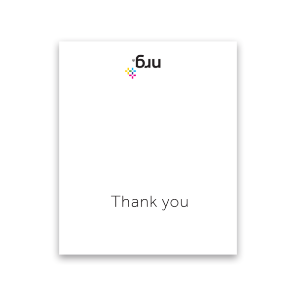 Thank you card - Blank