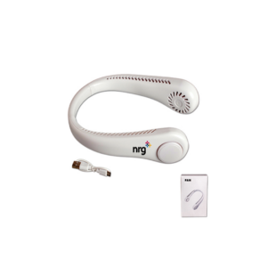 NRG Branded White Neck Fan